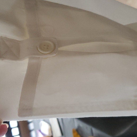 A&F (Abercrombie & Fitch) white 100% cotton wide leg cargos - Picture 7 of 11